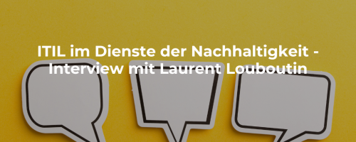 ITIL im Dienste der Nachhaltigkeit – Interview mit Laurent Louboutin